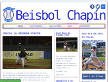 Tablet Screenshot of beisbolchapin.com